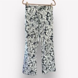 🛼🥑Indo organic cotton pants tropical print pull on XS black white